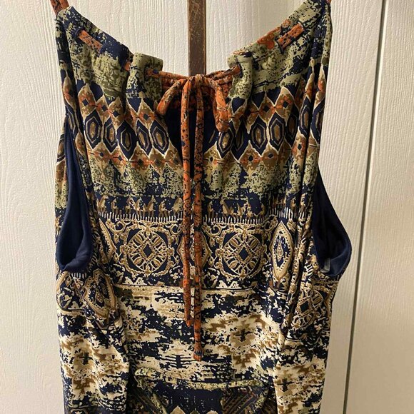 ๐ฟ Cato NWT Boho Maxi Dress โ Size 22/24WP | Tie-Back & Side Slits ๐ฟ - Picture 4 of 8